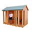 Shire Blenheim 10x8 ft Apex Shiplap Wooden Summer house with Bi-fold door