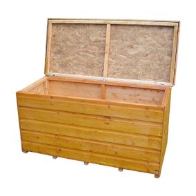 Shire Brown Wooden 4x2 Garden storage box