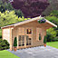 Shire Cannock 10x10 ft & 1 window Apex Wooden Cabin with Felt tile roof - Assembly service included