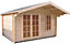 Shire Cannock 12x12 ft Toughened glass Apex Tongue & groove Wooden Cabin