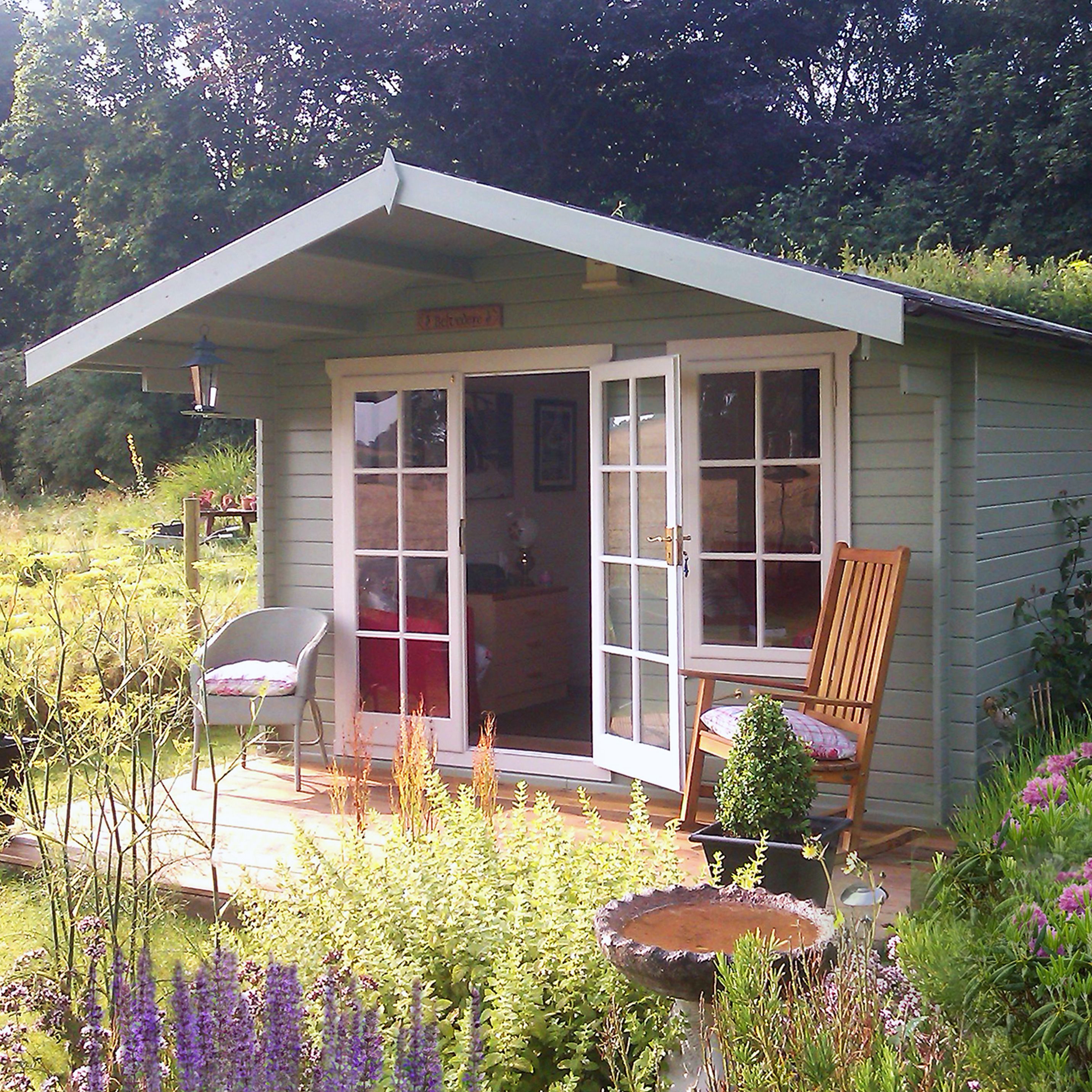 Shire Cannock 12x8 ft & 1 window Apex Wooden Cabin - Assembly service included