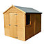 Shire Durham 8x6 ft Apex Wooden Shed with floor & 1 window (Base included) - Assembly service included