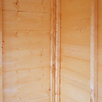 Shire Dutch 7x7 Dutch apex Dip treated Shiplap Wooden Shed with floor