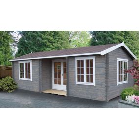 Shire Elveden 26x14 Apex Tongue & groove Wooden Cabin - Assembly service included