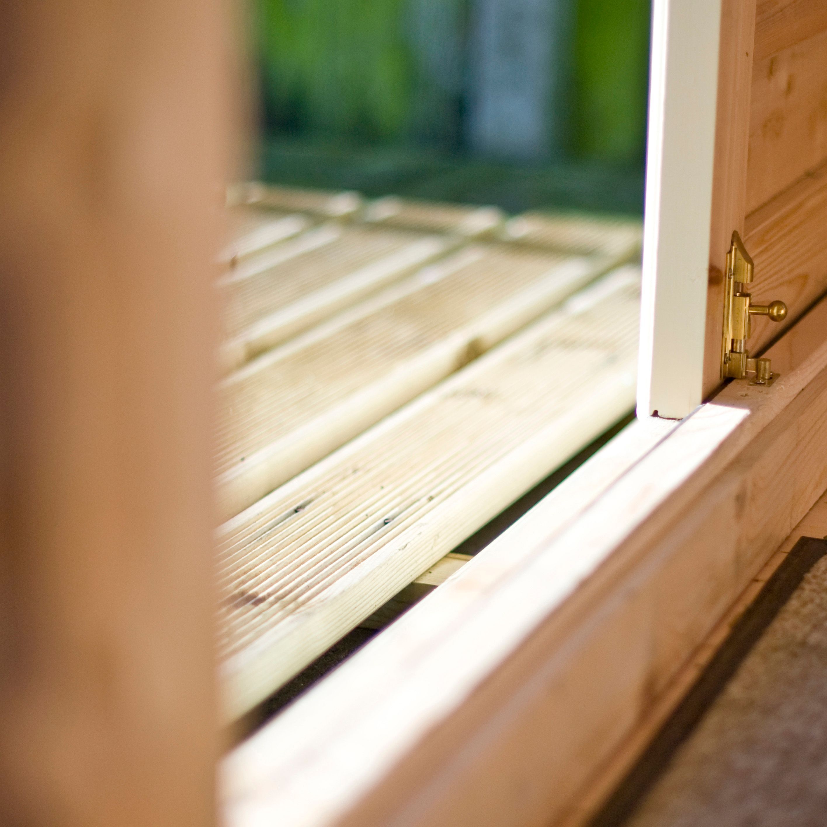 Shire Elveden Toughened glass & 3 windows Apex Wooden Cabin with Felt tile roof