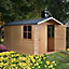 Shire Guernsey 10x7 Apex Dip treated Shiplap Wooden Shed with floor (Base included) - Assembly service included