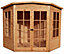 Shire Hampton 8x8 ft & 2 windows Pent Wooden Summer house - Assembly service included