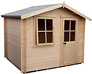 Shire Hartley 10x10 Apex Tongue & groove Wooden Cabin (Base included)