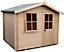 Shire Hartley 7x7 Eco glass Apex Tongue & groove Wooden Cabin - Base not included