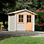Shire Hartley 8x8 ft & 1 window Apex Wooden Cabin (Base included) - Assembly service included