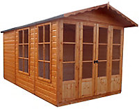 Shire Kensington 7x10 ft & 2 windows Apex Wooden Summer house - Assembly service included