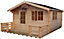 Shire Kinver 12x14 ft & 4 windows Apex Wooden Cabin