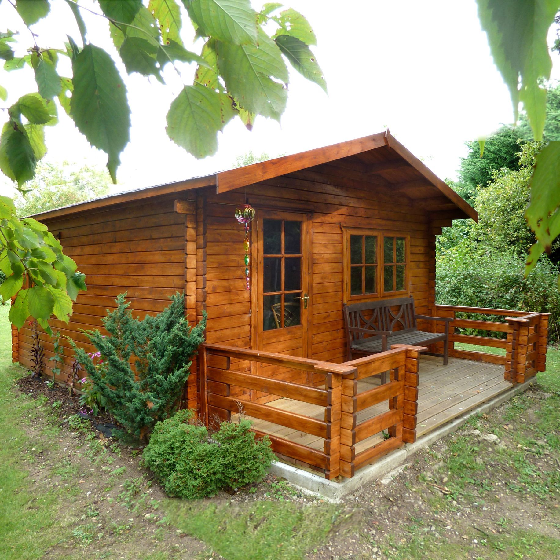 Shire Kinver 12x14 ft & 4 windows Apex Wooden Cabin