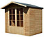 Shire Lumley 7x5 ft Toughened glass Apex Shiplap Wooden Summer house - Assembly service included
