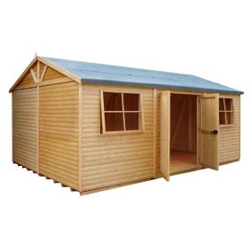 Shire Mammoth 10x15 ft Apex Wooden Workshop