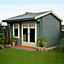Shire Marlborough 10x14 ft Toughened glass Apex Tongue & groove Wooden Cabin