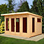 Shire Miami gym 12x10 Pent Shiplap Wooden Summer house - Assembly service included