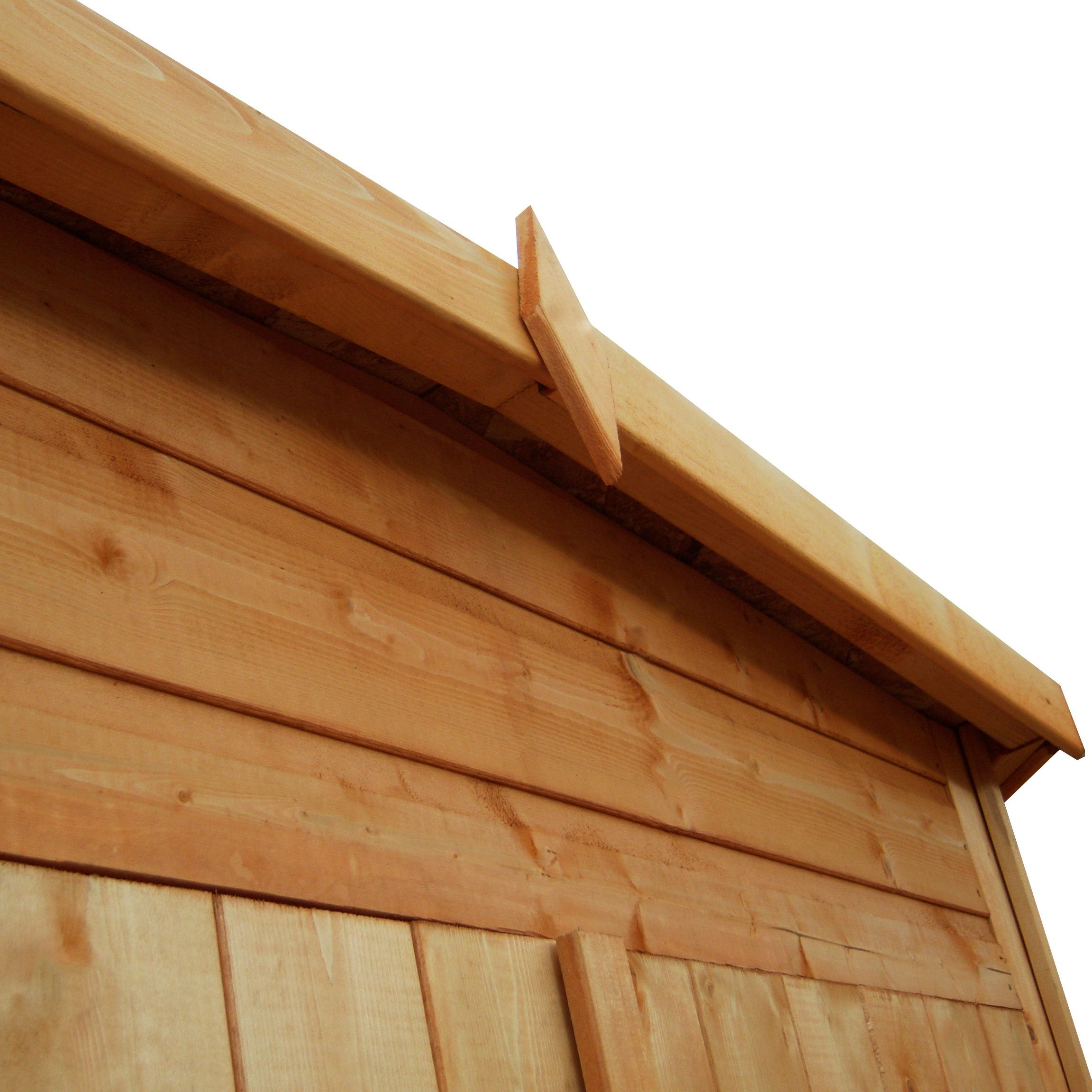 Shire Murrow 7x7 ft Pent Wooden 2 door Shed with floor & 2 windows - Assembly service included