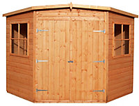 Shire Murrow 7x7 Pent Dip treated Shiplap Wooden Shed with floor