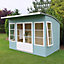 Shire Orchid curved roof 10x6 Curved Shiplap Wooden Summer house - Assembly service included