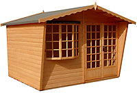 Shire Sandringham 10x6 ft Apex Shiplap Wooden Summer house - Assembly service included