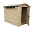 Shire Security Cabin 10x10 ft Apex Wooden Shed with floor & 2 windows - Assembly service included