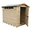 Shire Security Cabin 10x8 ft Apex Wooden Shed with floor & 4 windows - Assembly service included