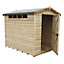 Shire Security Cabin 8x6 Apex Dip treated Shiplap Wooden Shed with floor