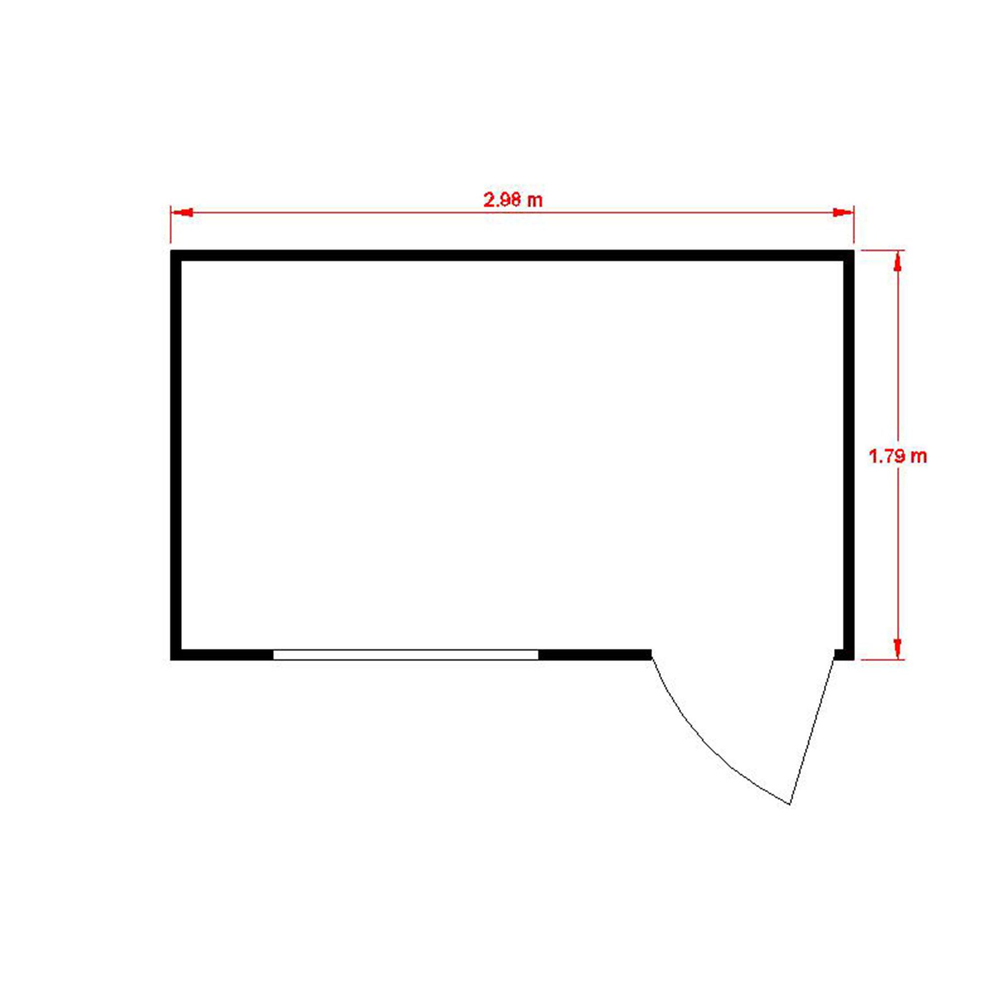 Shire Security Cabin Shiplap 10x6 ft Apex Wooden Shed - Assembly service included