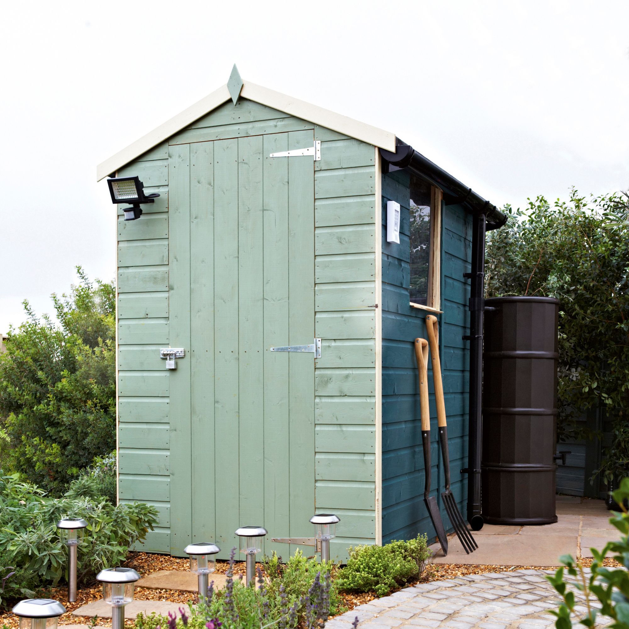 Shire Shetland 6x4 ft Apex Wooden Shed with floor & 1 window - Assembly service included