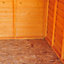 Shire Warwick 8x6 ft Apex Wooden 2 door Shed with floor & 1 window