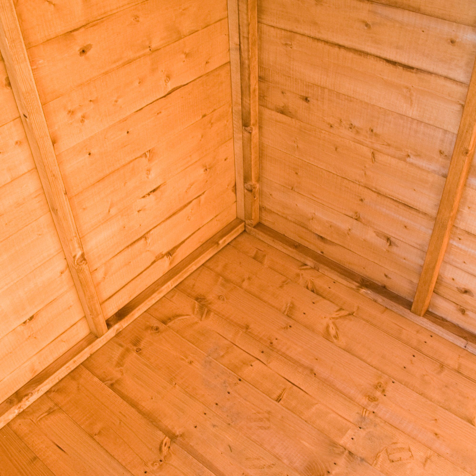 Shire Warwick Shiplap 12x6 ft Apex Wooden Dip treated 2 door Shed with floor - Assembly service included