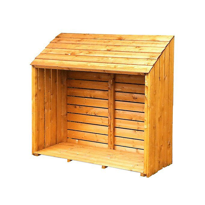 Shire Wooden 5x2 ft Pent Log store