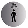 Shower Stainless steel Advisory sign