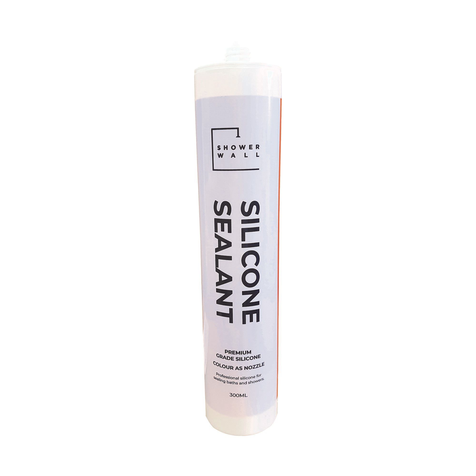 Showerwall White Silicone-based Bathroom & kitchen Cartridge Sealant, 300ml