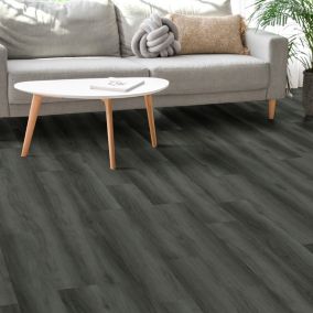 Showhome Rigid Dark Grey Luxury vinyl click flooring, 2.86m² Pack