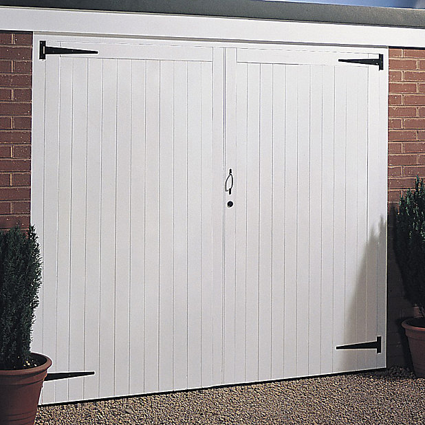 Side Hung Garage Door Pair H 2134mm, Wooden Garage Doors Side Hinged B Q
