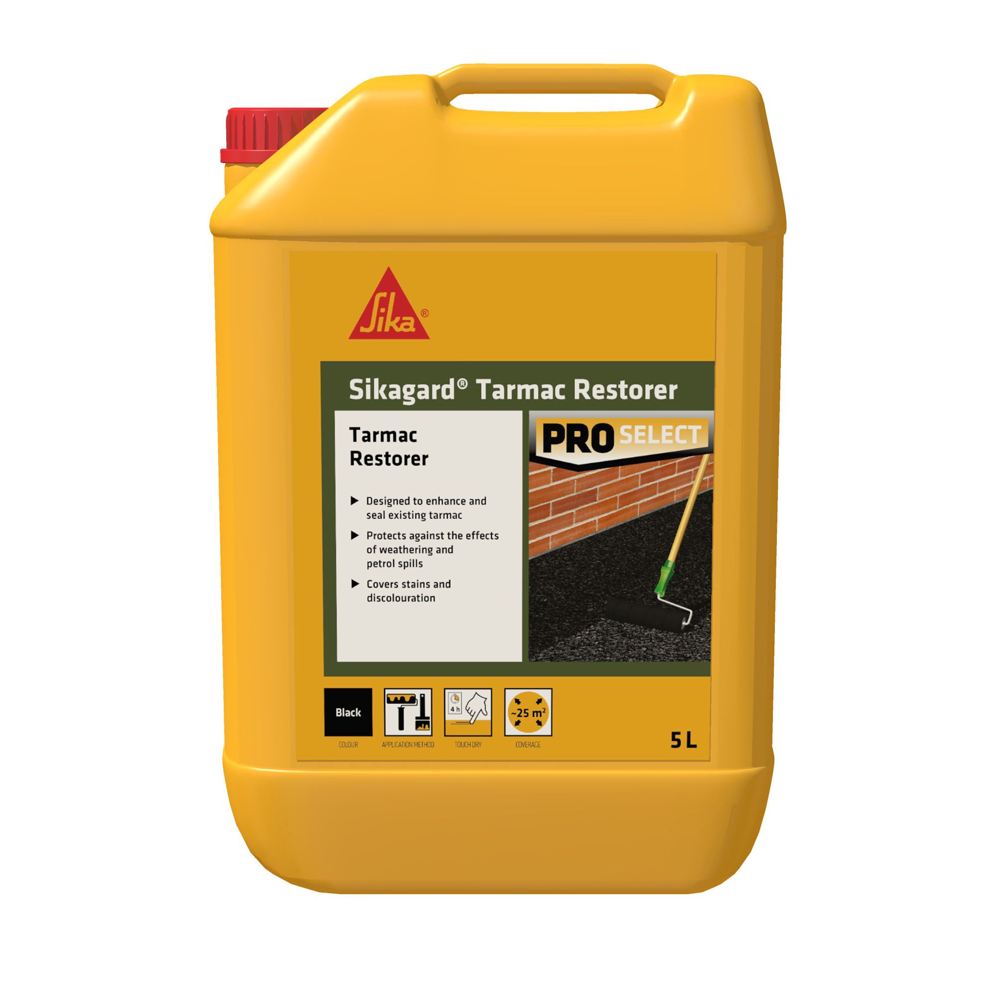 Sika Black Tarmac restorer, 5L Jerry can