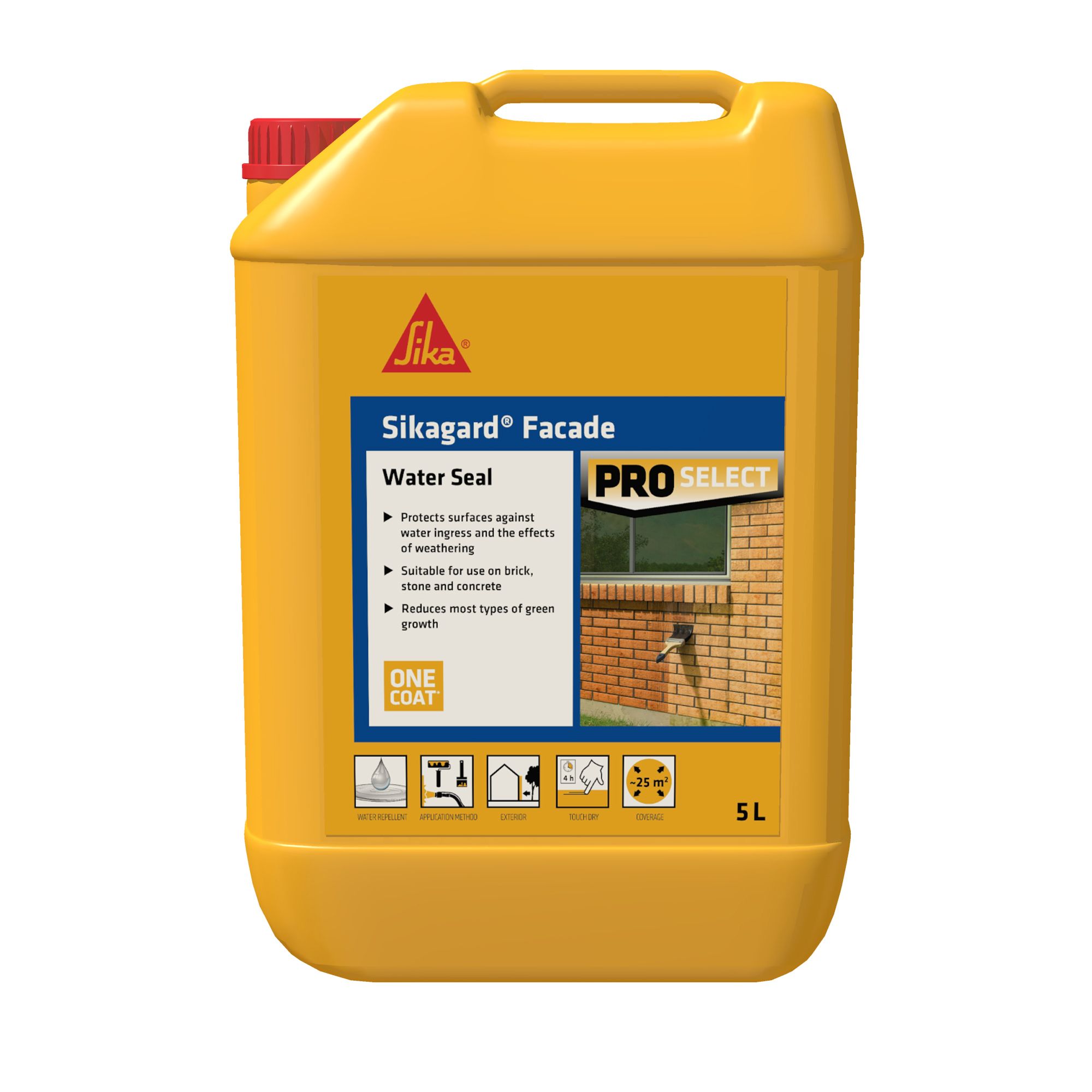 Sika Clear Masonry waterproofer, 5L Jerry can