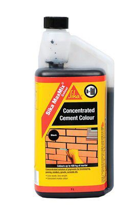 Sika MaxMix Black Concentrated cement colourant, 1L Bottle