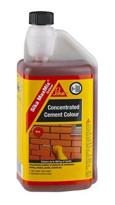 Sika MaxMix Red Concentrated cement colourant, 1L Bottle