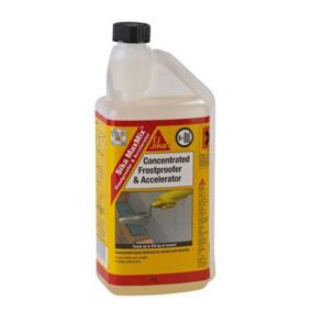 Sika MaxMix Yellow Frostproofer & accelerator, 1L Bottle