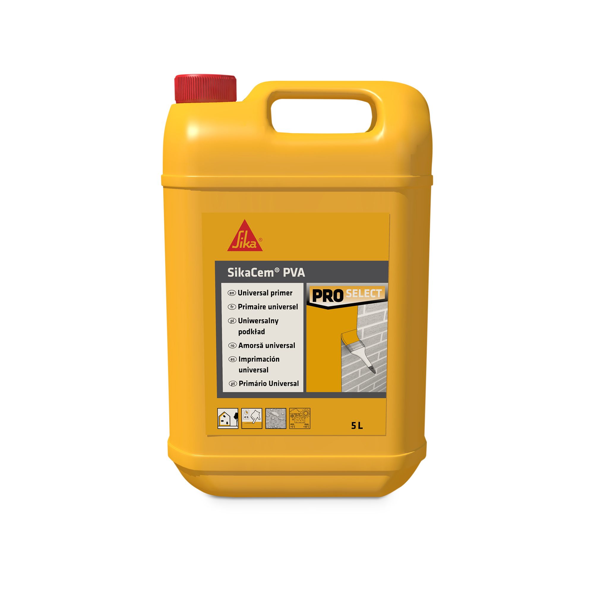 Sika White Specialist building primer, 5L, 5.2kg
