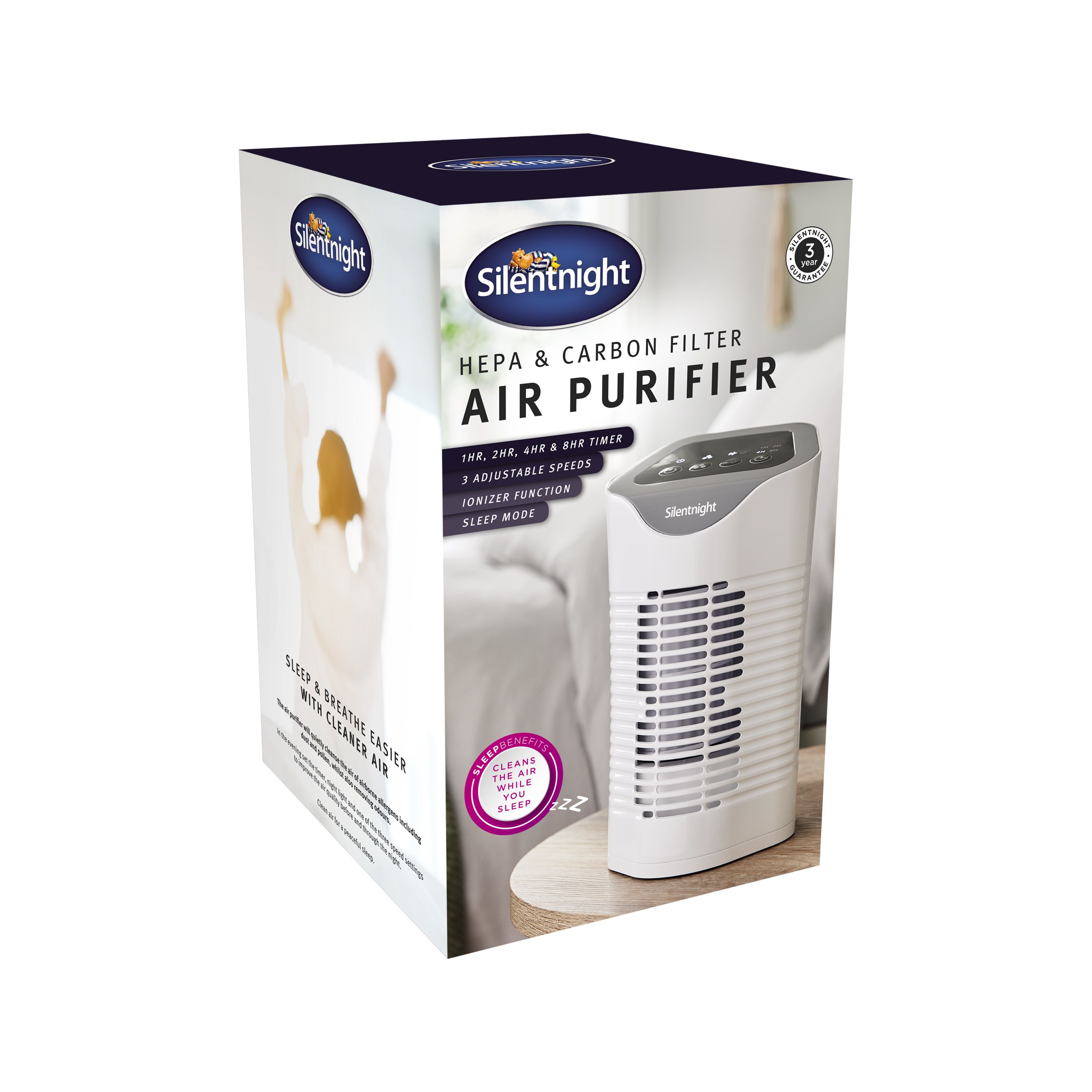Silentnight 38060 Variable speed Air purifier White