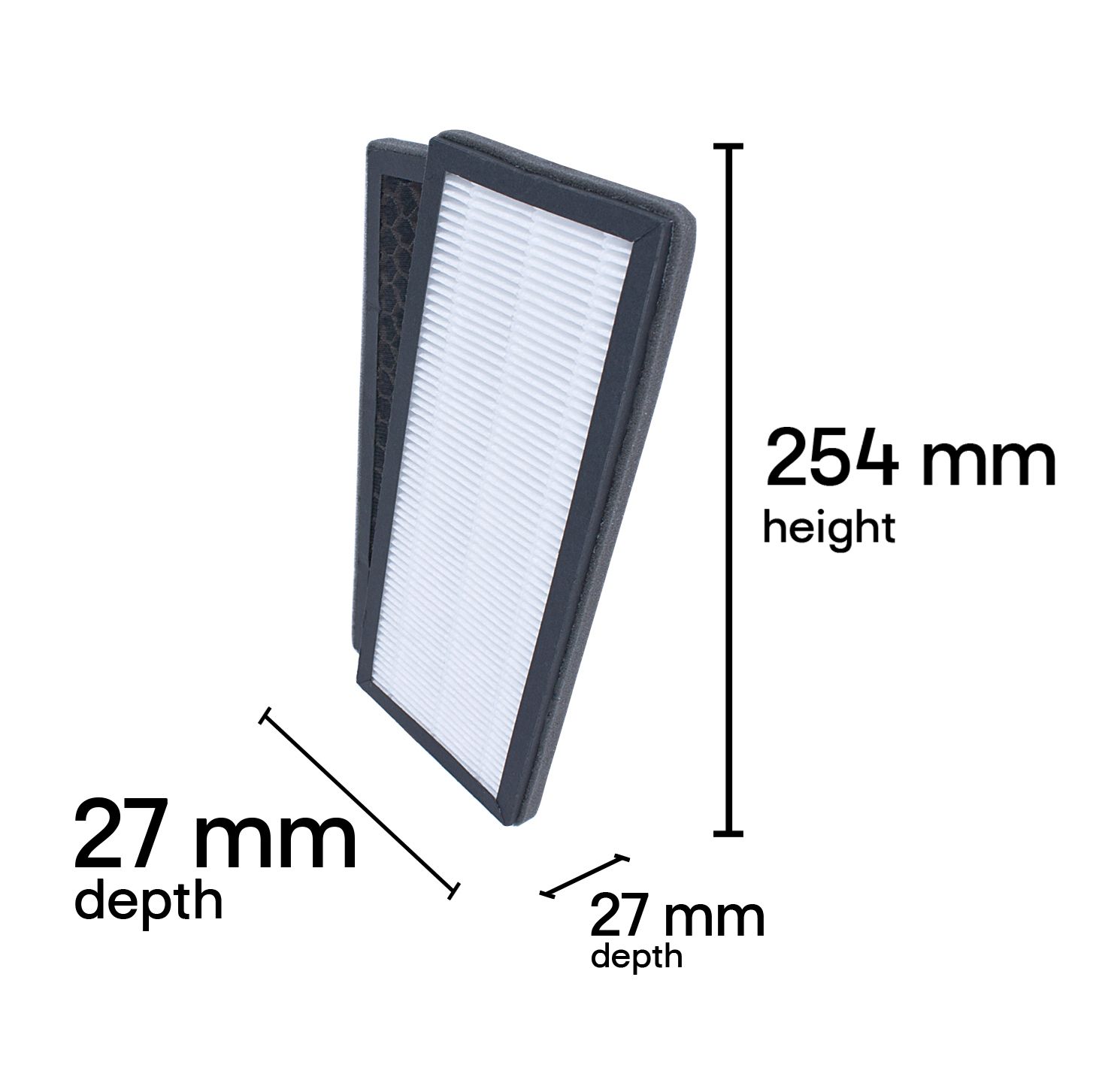 Lot De 2 Filtres HEPA Compatibles Silentnight 38060 & Netta 28W - Purificateur D'Air