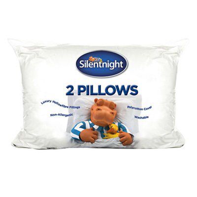 Silentnight Essentials Medium Hypoallergenic Pillow Pack of 2 DIY at B Q