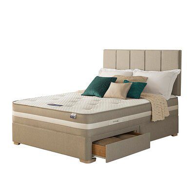 Silentnight Geltex affinity 1000 mirapocket Medium 2 Drawer Super king Divan set
