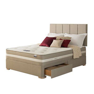 Silentnight Geltex affinity 1350 mirapocket Firm 2 Drawer Super king Divan set