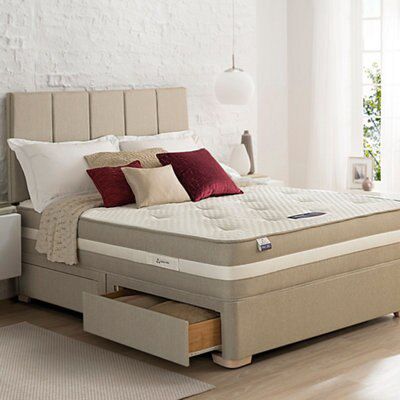 Silentnight Geltex affinity 1350 mirapocket Firm 2 Drawer Super king Divan set