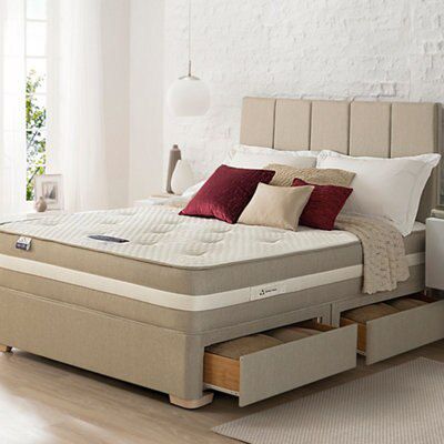 Silentnight Geltex affinity 1350 mirapocket Firm 4 Drawer Double Divan set